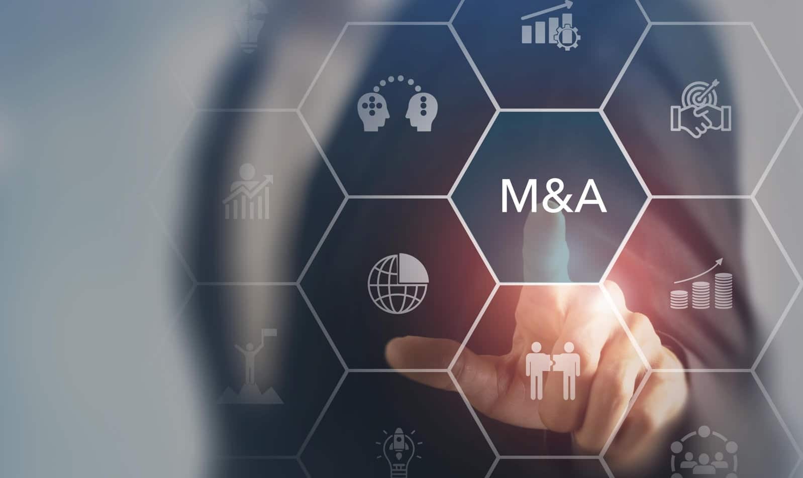 Business mergers and acquisitions concept